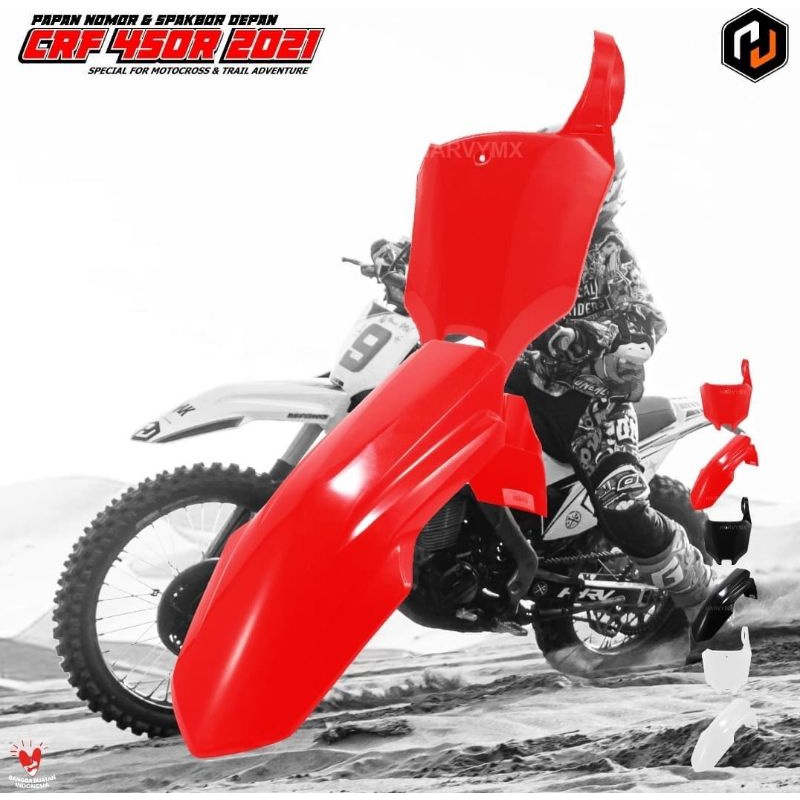 PAPAN NOMOR DAN SPAKBOR CRF 450