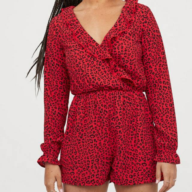 Jumpsuit V-neck dan Crop Top NEW H&M