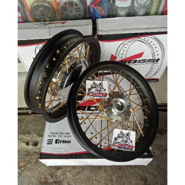 Sepaket Velg Lebar Tromol Set Jari2 Beat Vario Scoopy Spacy Vario 125 Vario 150