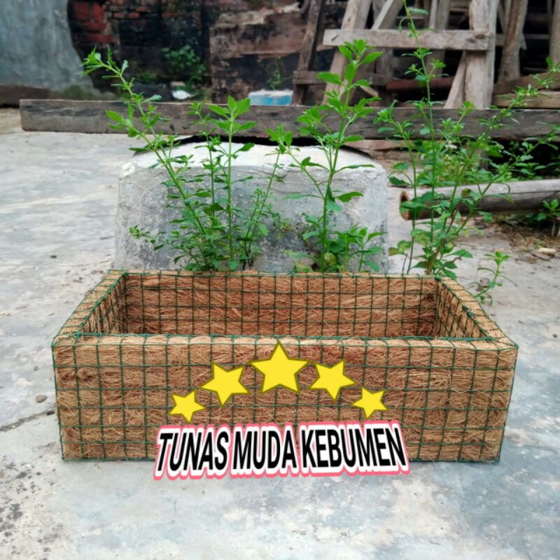 POT 30 X 15 PERSEGI PANJANG SABUT KELAPA