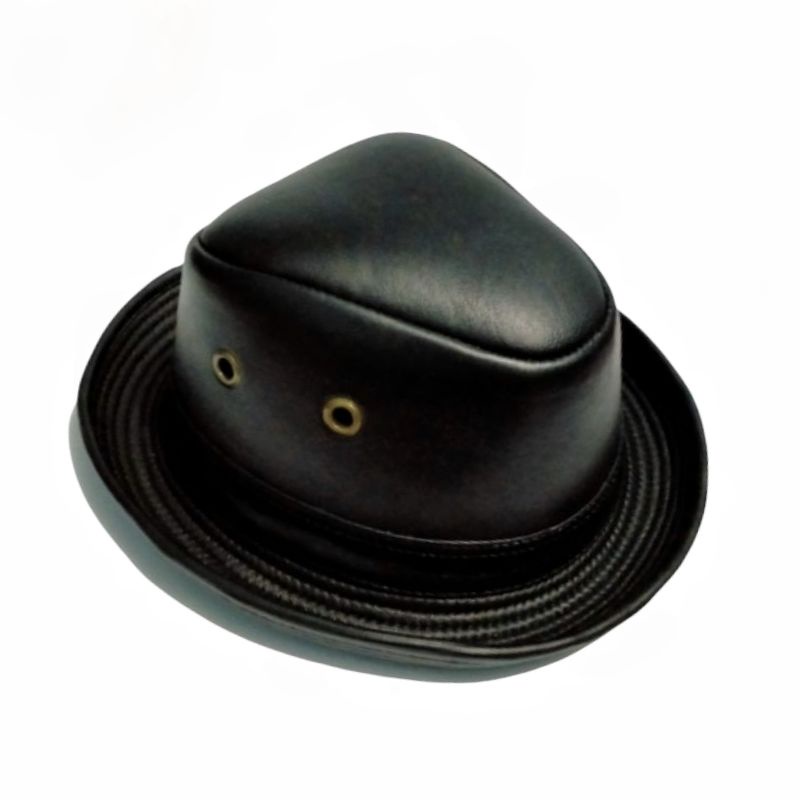 Topi kulit asli pria/topi laken/topi tompi