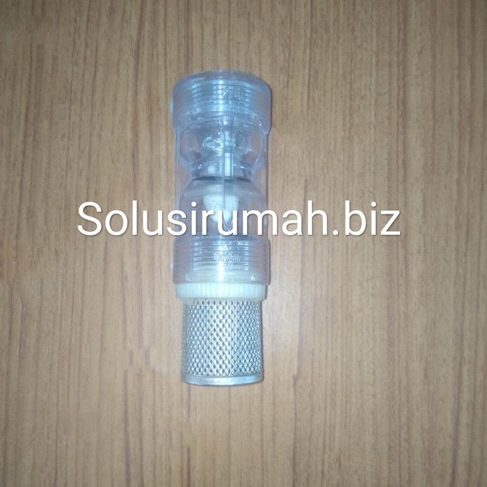 FOOTKLEP FOOT VALVE 3/4 MOVE KLEP BENING PVC TRANSPARANT SUPER MODEL transparan 3/4&quot; 3/4inch inch tusen bawah