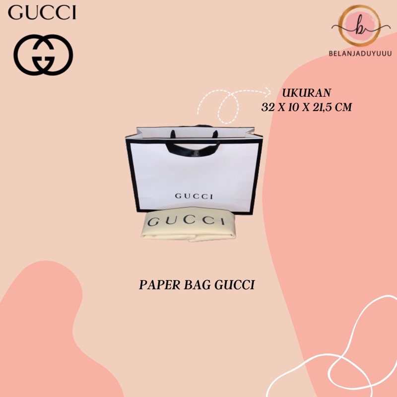 Paper Bag Gucci / Paperbag Branded  (READY STOCK JKT )