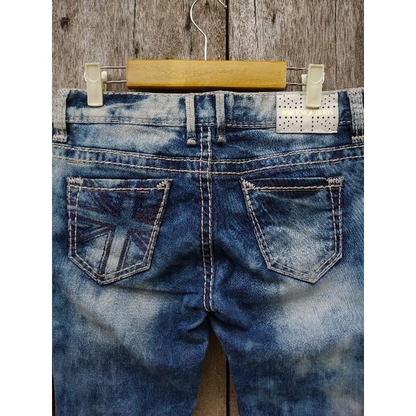ask enquired boot cut jeans blue acid size 30 second original