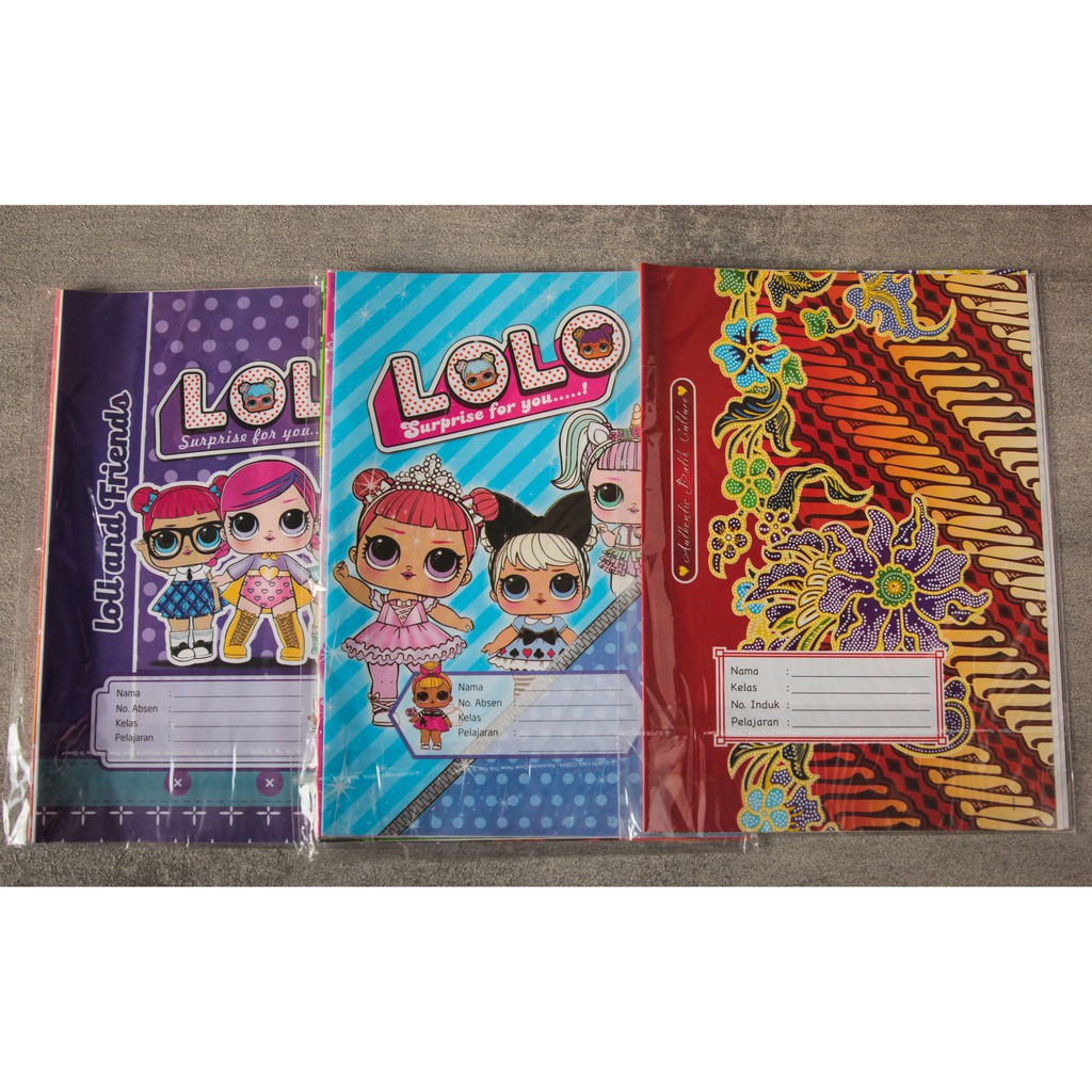 

sampul Buku Ukuran Boxy isi 20 lembar Model Baru