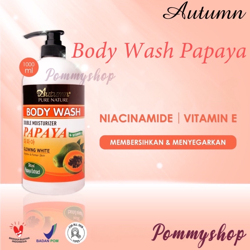 Autumn Body Wash Papaya Sabun Mandi Cair 1000ml