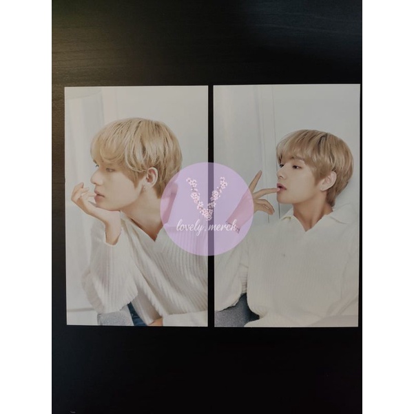[ SALE - READY STOCK ] OFFICIAL POSTCARD TAEHYUNG V SET BTS X MEDIHEAL