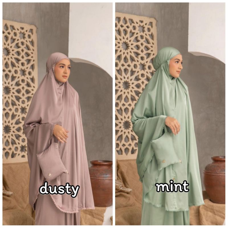 Haura Prayer Set Mint Mukena by Heaven Lights