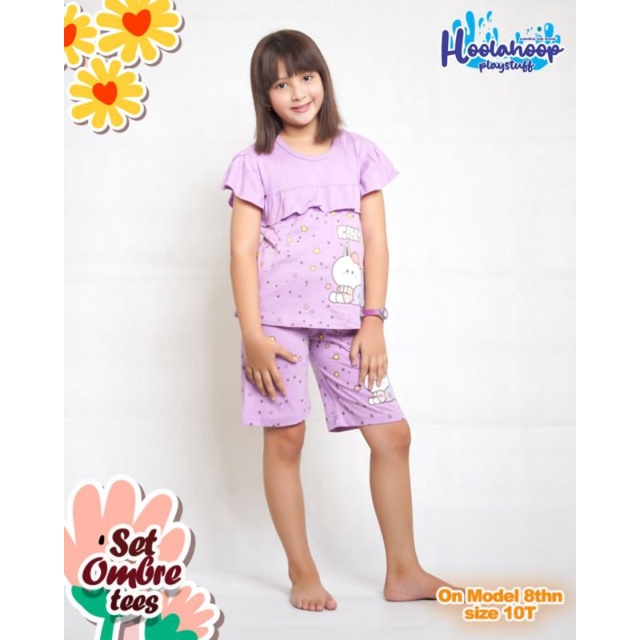 HOOLAHOOP OMBRE TEES SET Size : 2-10T