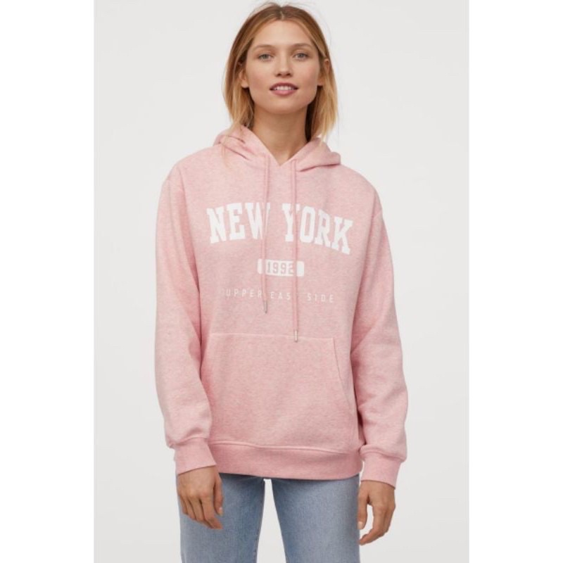 Hoodie New York Pink H*M