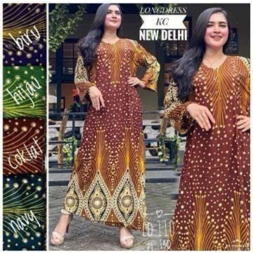 DASTER PANJANG SEMATA KAKI MURAH/LONGDRESS SEMATA KAKI BATIK/DASTER RAYON BATIK MURAH