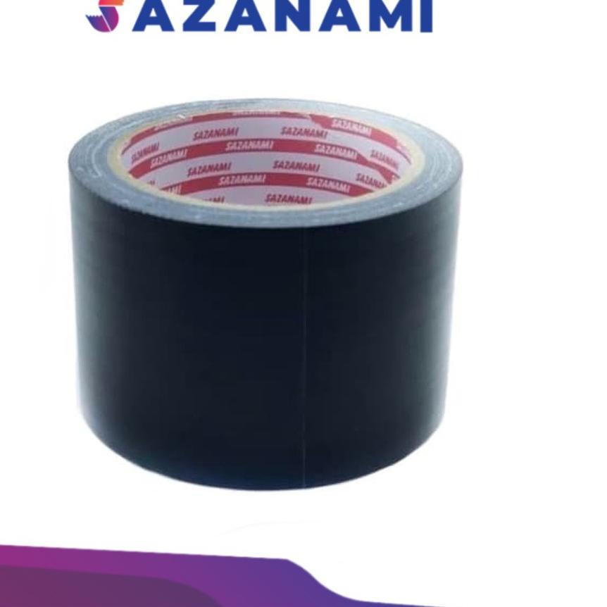 

Miliki - SAZANAMI CLOTH TAPE 3 X 12M LAKBAN KAIN HITAM 7.2 CM ,.