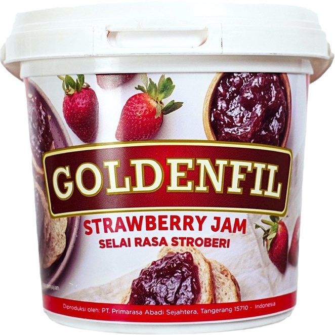 

Goldenfil Strawberry Jam 1kg Selai Olesan Rasa Stroberi
