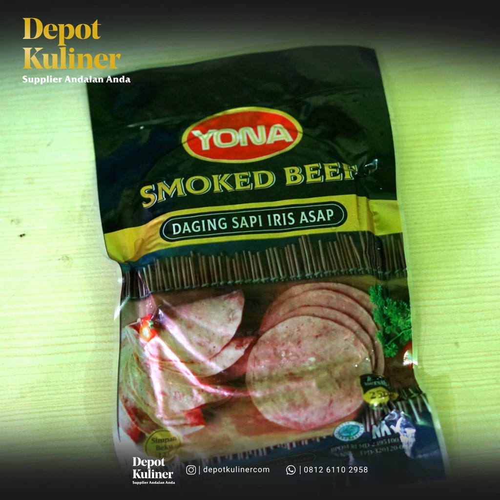 Yona Smoked Beef 250 Gr - Daging Sapi Asap Iris