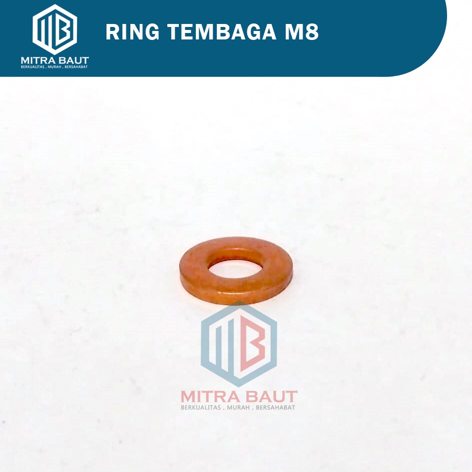 [ GROSIR ] Ring Tembaga M8 / Ring Tembaga M8 Super Tebal 8x16 Tembaga Murni