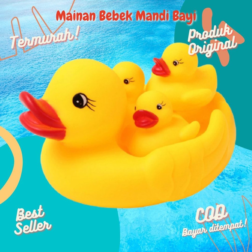 Mainan Mandi Bayi Anak Bebek Perlengkapan Mandi Bayi SNI