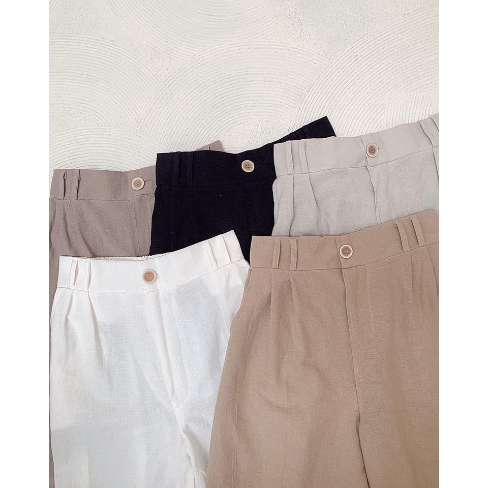 TERBARU- Yura Kulot Bahan Linen / Kulot Wanita JUMBO / Kulot Hightwaist Premium-1