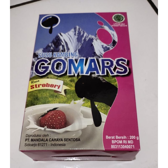 

Susu Kambing Bubuk Ettawa Gomars Stroberi 200g