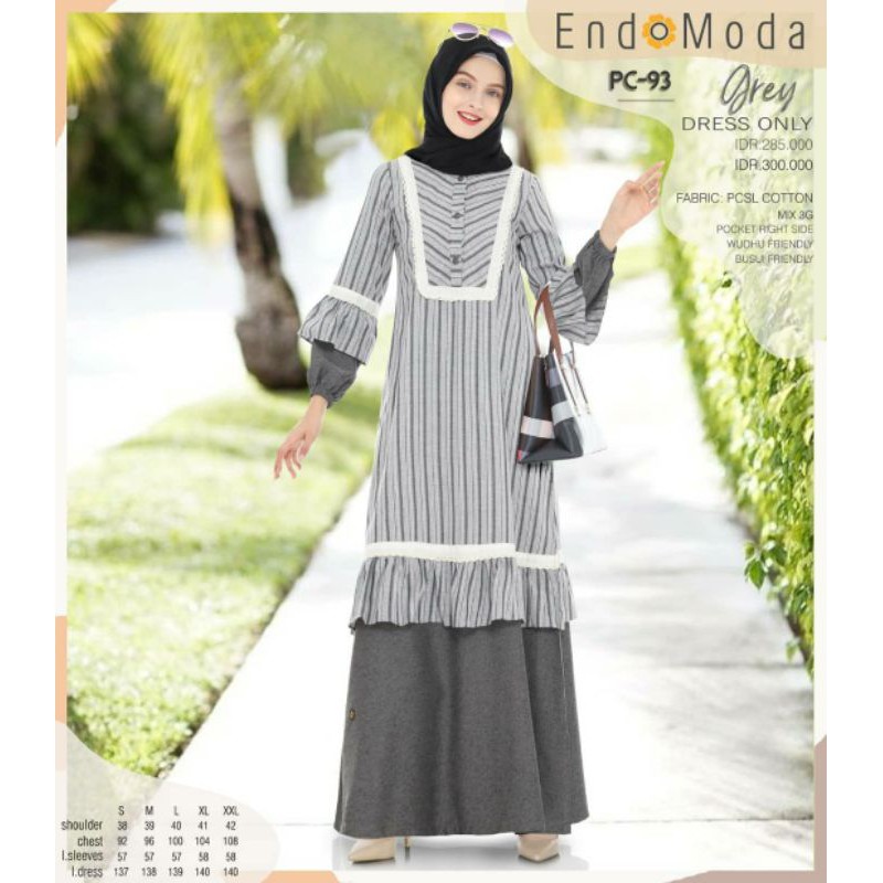 GAMIS PC 93 MOTIF GARIS ENDOMODA