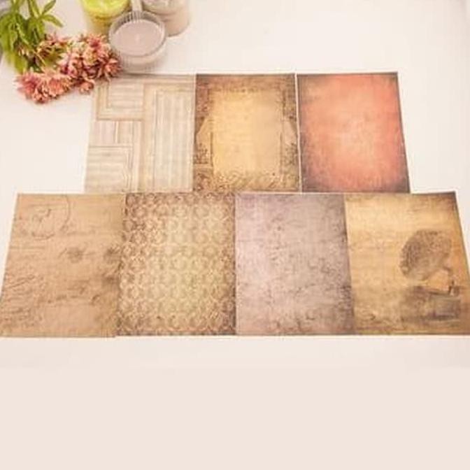 

Hanya Disini] Scrapbooking Paper Pack 15X20Cm - Retro Pattern Background (14 Sheets)