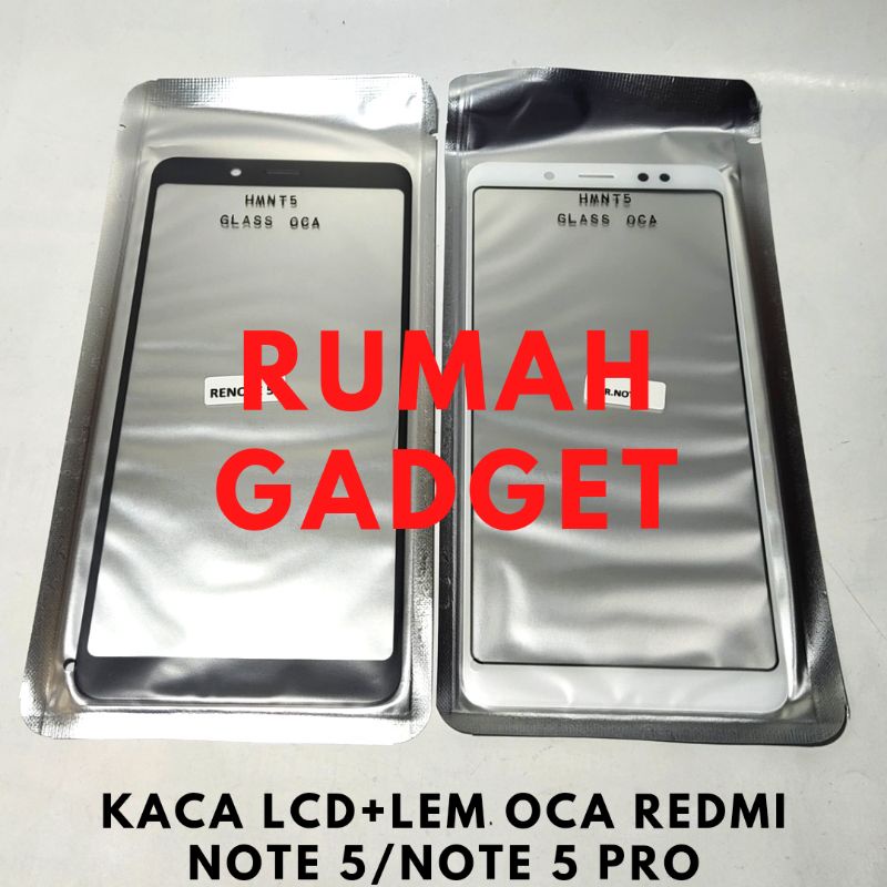 KACA DEPAN LCD+LEM OCA REDMI NOTE 5/REDMI NOTE 5 PRO