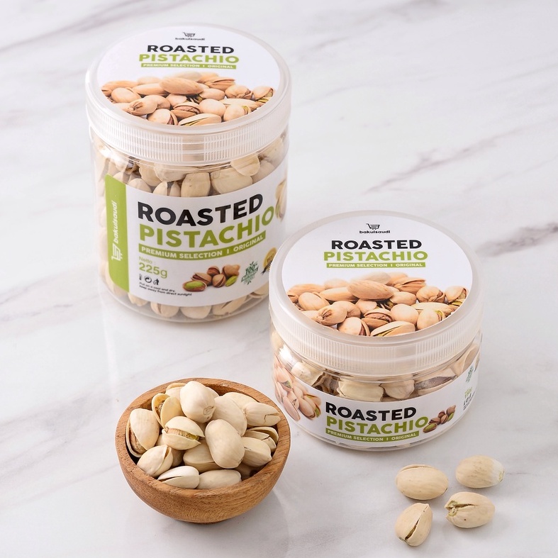 Kacang Pistachio Panggang Renyah Premium Original 100% Pistachios Roasted Kacang Fustuk Pistacio