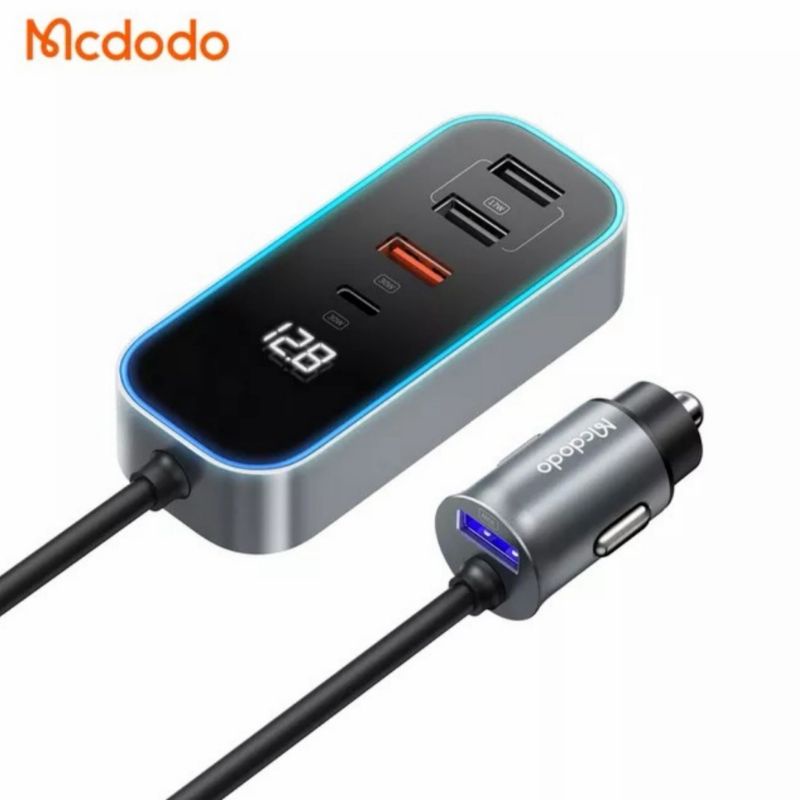 MCDODO Car Charger Quick Charger 107W 5 Port LED Display Pd fast Charg