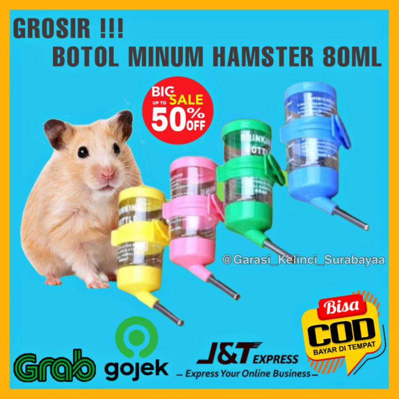 GPSS- Botol Minum Hamster Kelinci 80mL Botol Dot Minum Kelinci Tempat Minum Hamster Tempat Minum Gantung Kelinci 250mL 500mL Botol Minum Gantung Hamster