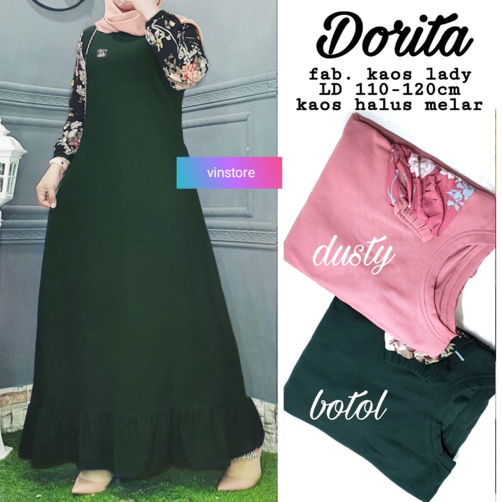 GAMIS KAOS POLOS BAJU MUSLIM WANITA REMAJA JUBAH MODERN KAOS CANTIK TERBARU