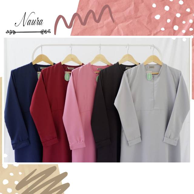 Gamis Polos Balotelli NAURA dari Nadeera Kebumen