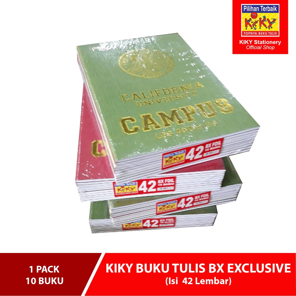 

KIKY Buku Tulis BX 42 Lembar Exclusive Embose & Foil - 10 Buku