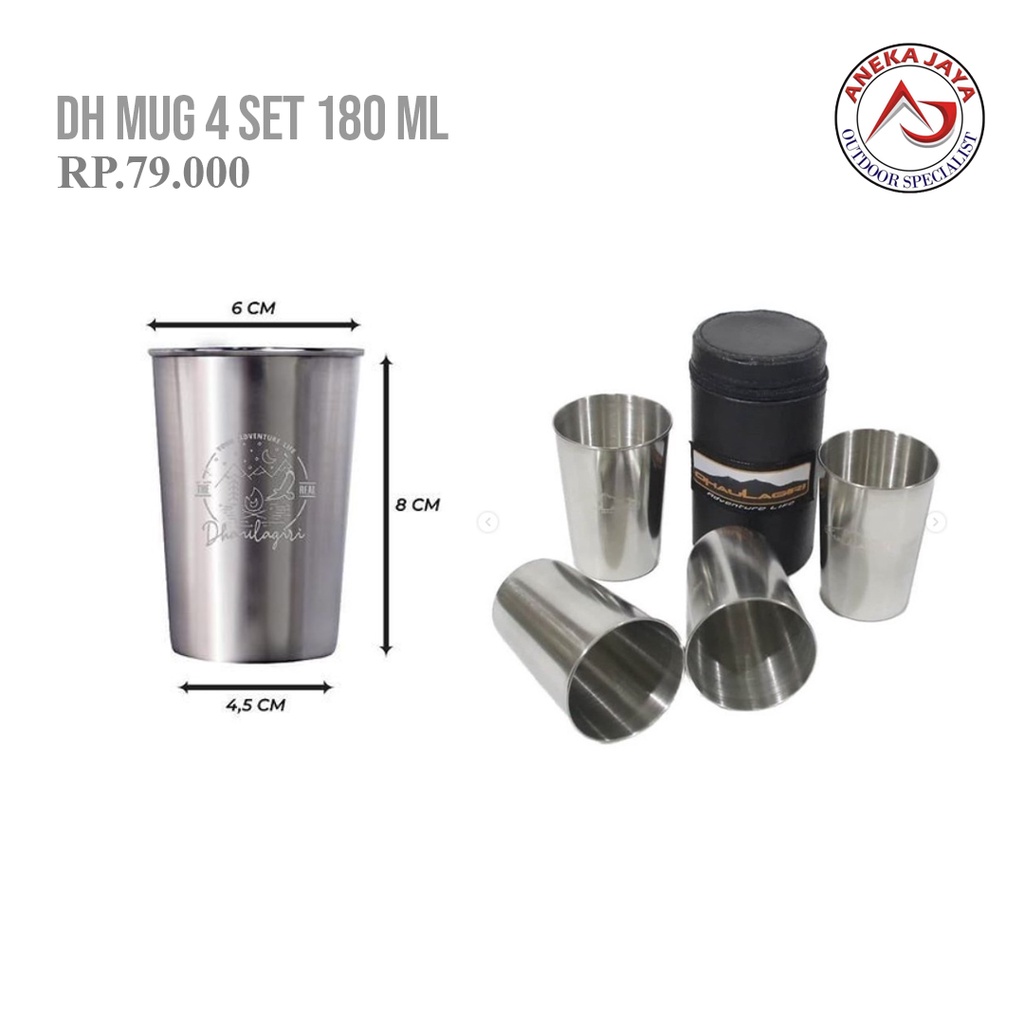 Mug Dhaulagiri 4 set 180 ml