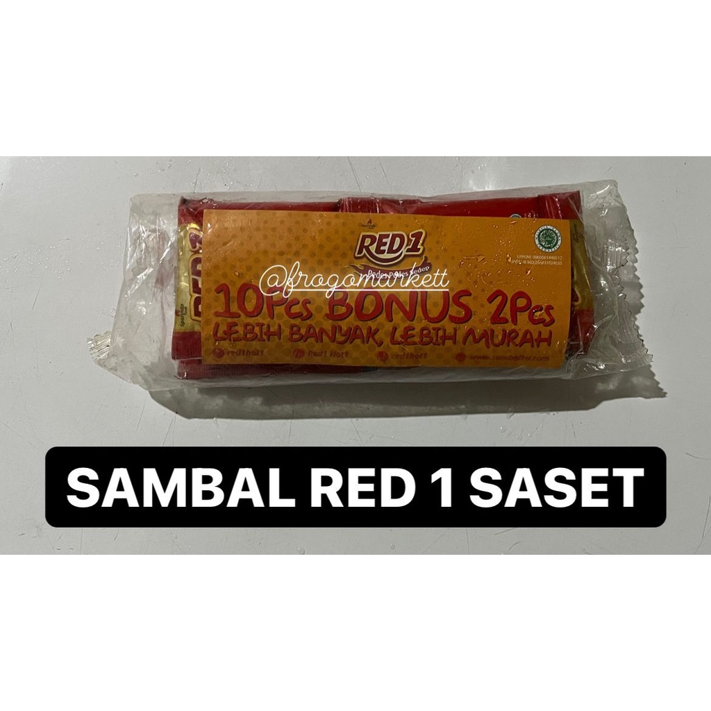 Sambal Red 1 Saset 10 pcs + 2 pcs (20gr/pcs)