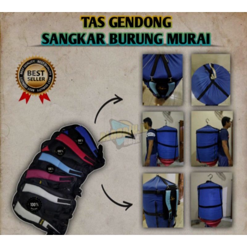 TAS GENDONG SANGKAR BURUNG MURAI
