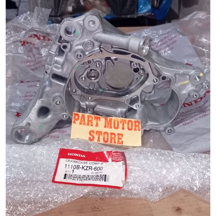 BLOK BAK CRANKCASE MESIN KANAN VARIO 125 FI CRANKCASE COMP RIGHT ASLI ORIGINAL HONDA AHM 1110B-KZR-6
