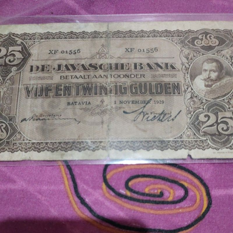 25 Gulden Coen 1 Nov 1929