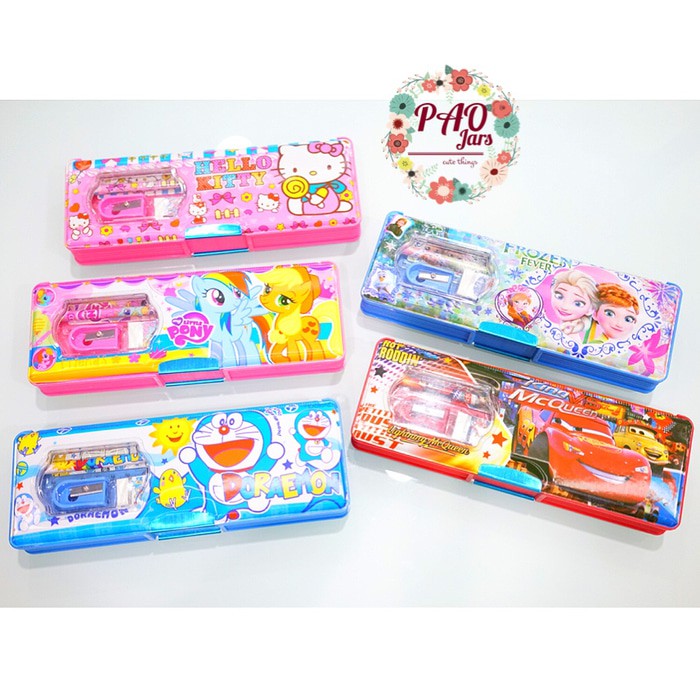 

tempat pensil sekolah / kotak pensil frozen / doraemon TERMURAH