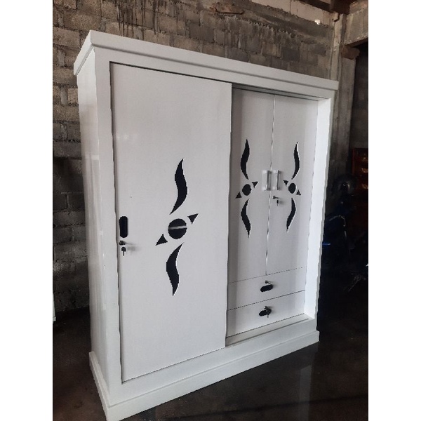 Lemari Pintu 3 Laci 2 Kayu Jati Jawa Timur