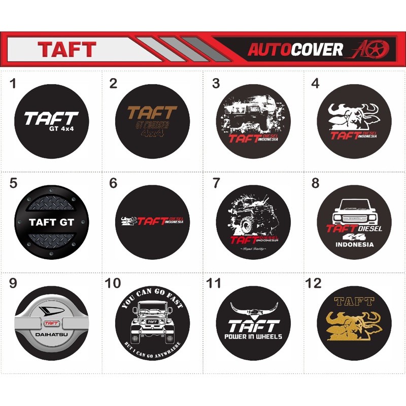 Cover ban sarung ban tutup ban Taft Gt Daihatsu Taft Hartop