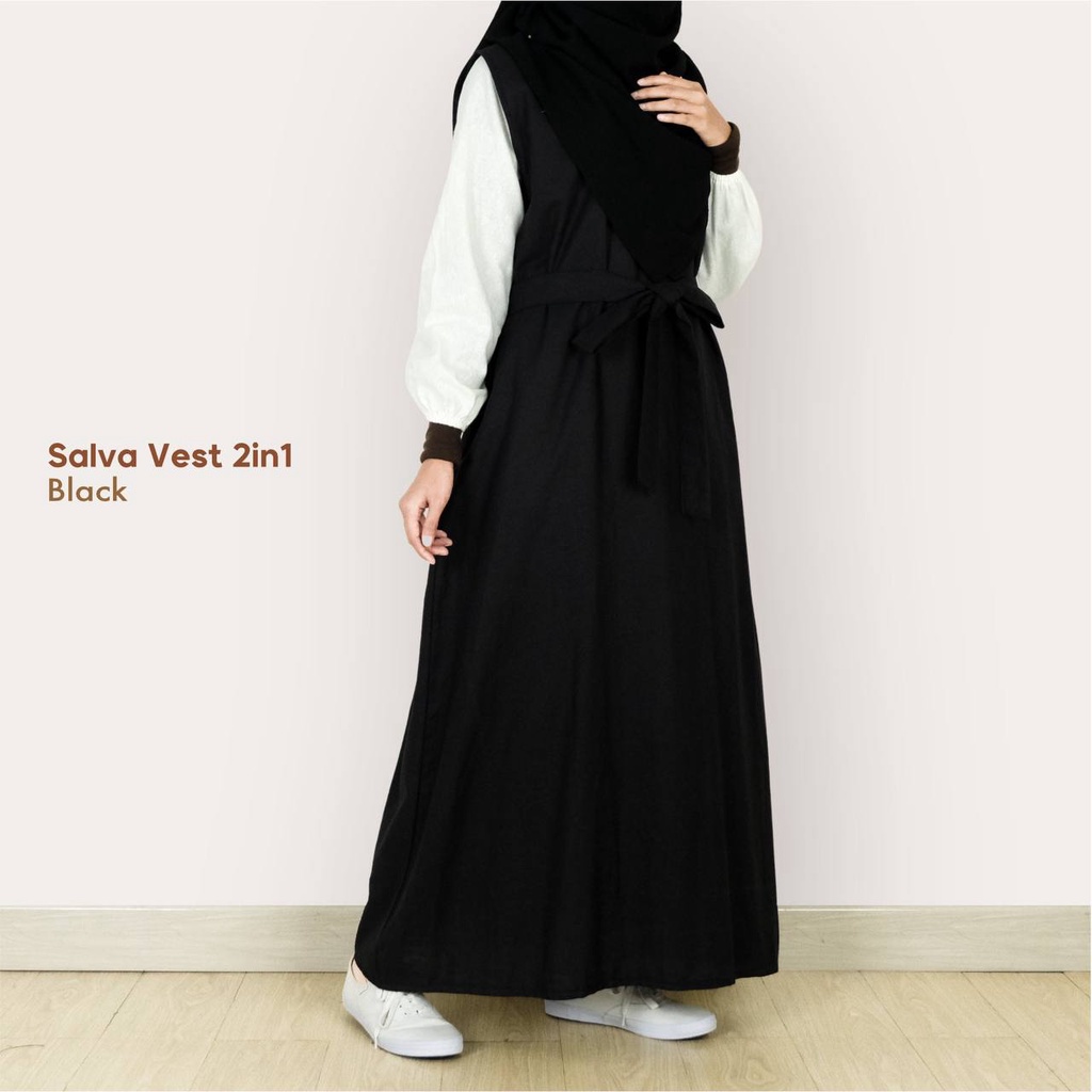 Mininos Salva Long Vest 2in1 Setelan Remaja Muslimah