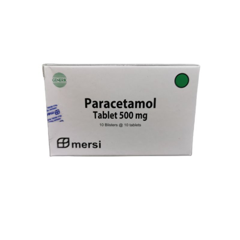 Paracetamol Mersi box isi 10 strip