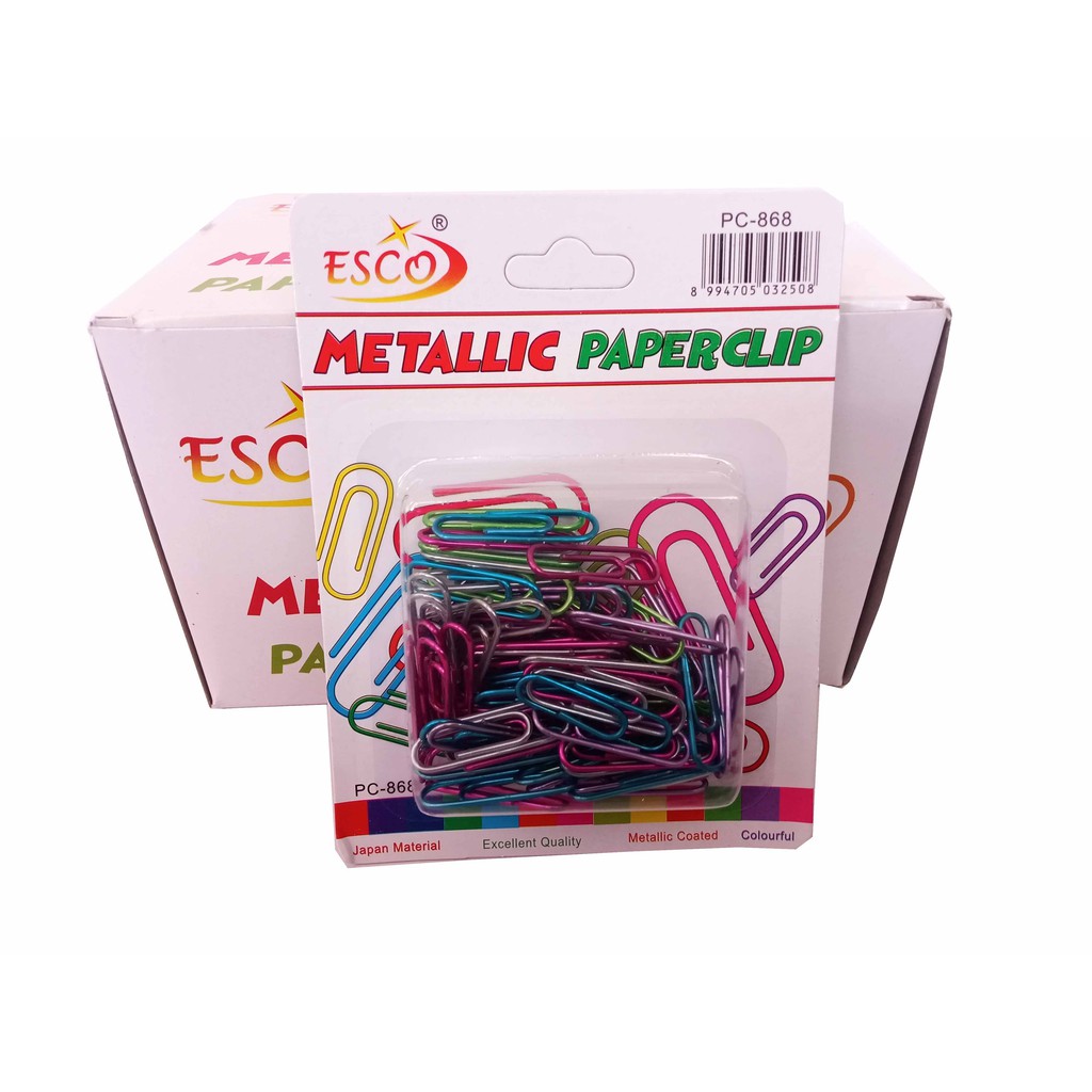 Paper Clip Penjepit Kertas Medium Multiwarna Metallic