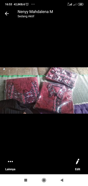 Bisa (cod) Batik Couple Keluarga Sania Ruffle Ori Ndoro Jowi Dnt Motif  Mega Mendung Merah