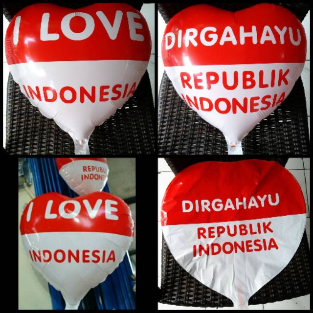 Hiasan Balon Merah Putih Besar Dekorasi Hut RI 17 Agustus