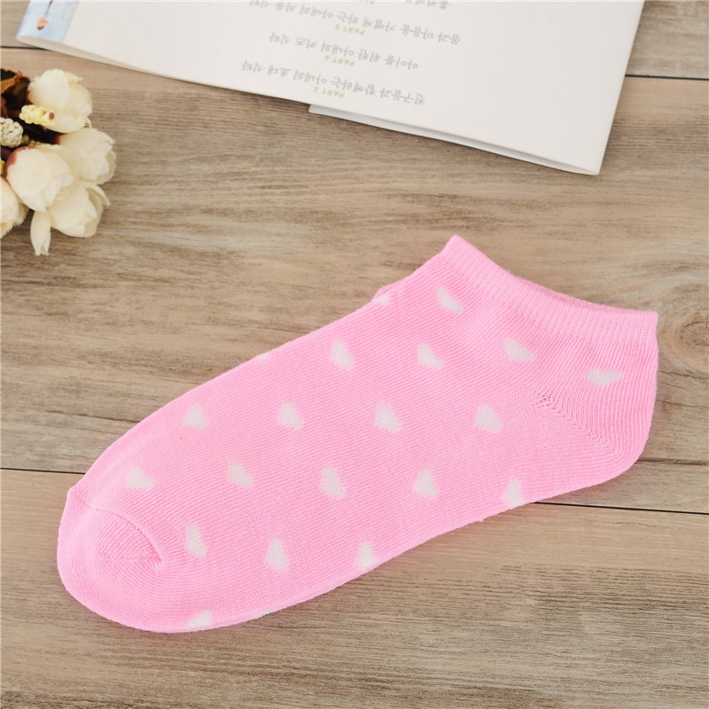 Kaos Kaki Ankle Motif Love Korea Import Ankle Cute Panjang Semata Kaki / TV-39