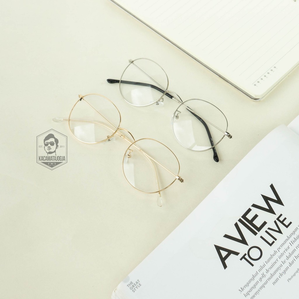 Frame Kacamata Besi Bulat Ringan - WARDANA 03