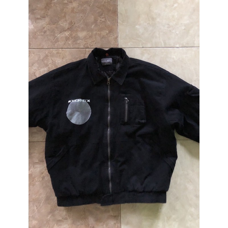 Roughneck Savargo Flight Black Bomber Jacket