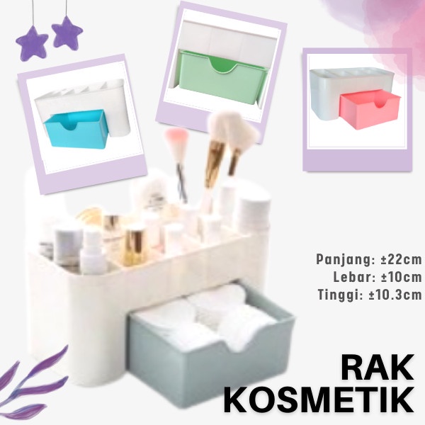 RAK KOSMETIK MINI STORAGE LACI MAKE UP / WADAH SKIN CARE PERHIASAN SERBAGUNA