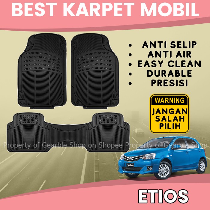 KARPET MOBIL ETIOS ALAS LANTAI MOBIL ETIOS KARPET ETIOS VALCO KARPET DASAR MOBIL UNIVERSAL ANTI AIR