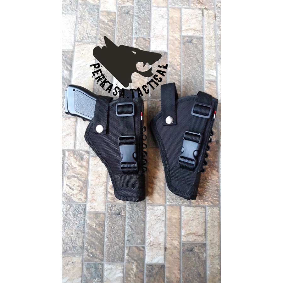Sarung Pistol Pinggang FN - Holster Hitam